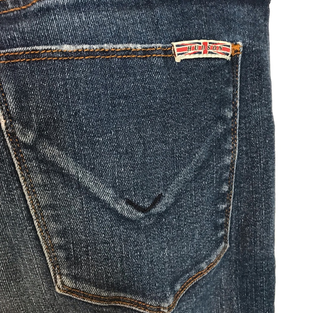 Hudson Jeans Women's Skinny Dark Blue Denim Jeans - Picture 8 of 14